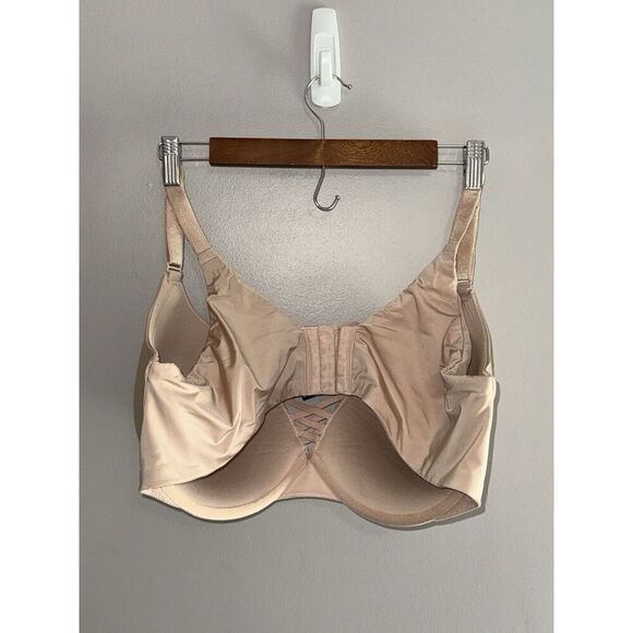 Torrid Curve Underwire Bra 44DDD Nude Beige Plunge Push-Up Convertible Strap - Picture 8 of 16